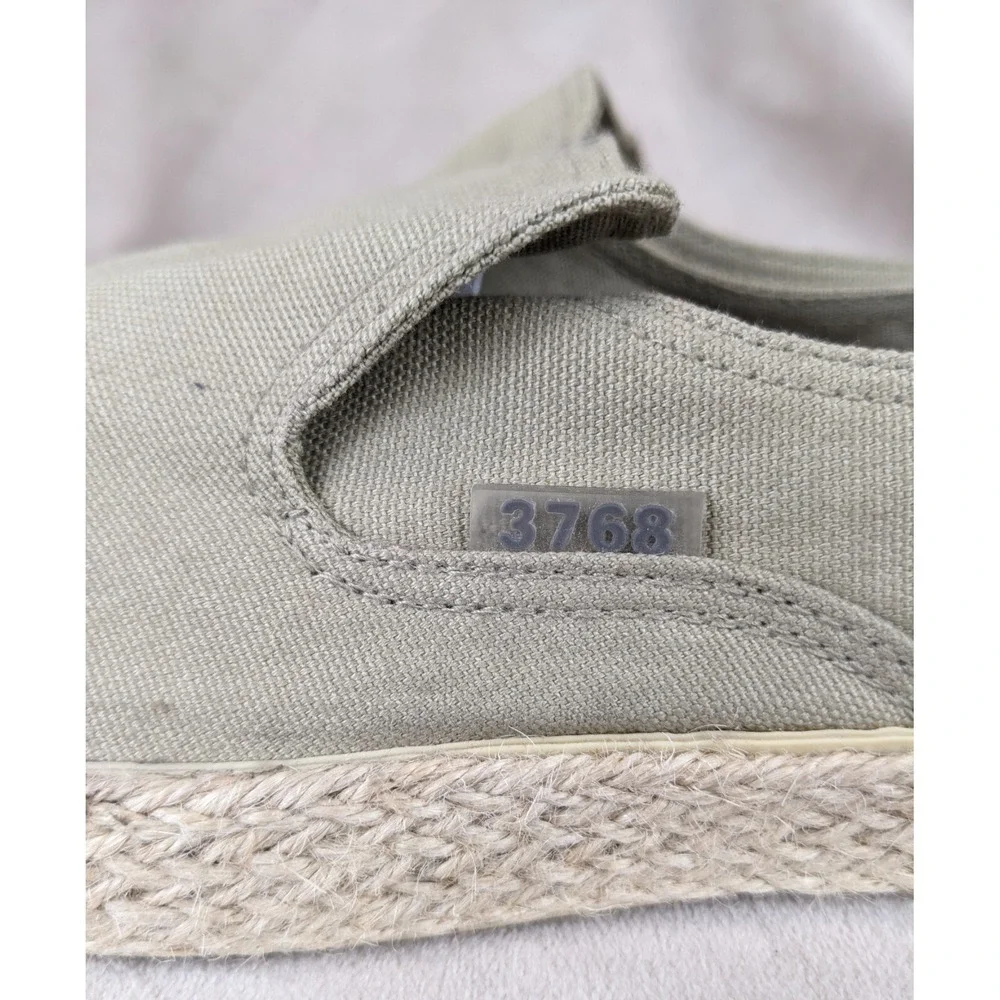 3768 10.5 270/95 Slip On Hemp Wrapped Espadrilles Beige Hawaiian‎ Boat Beach Bum